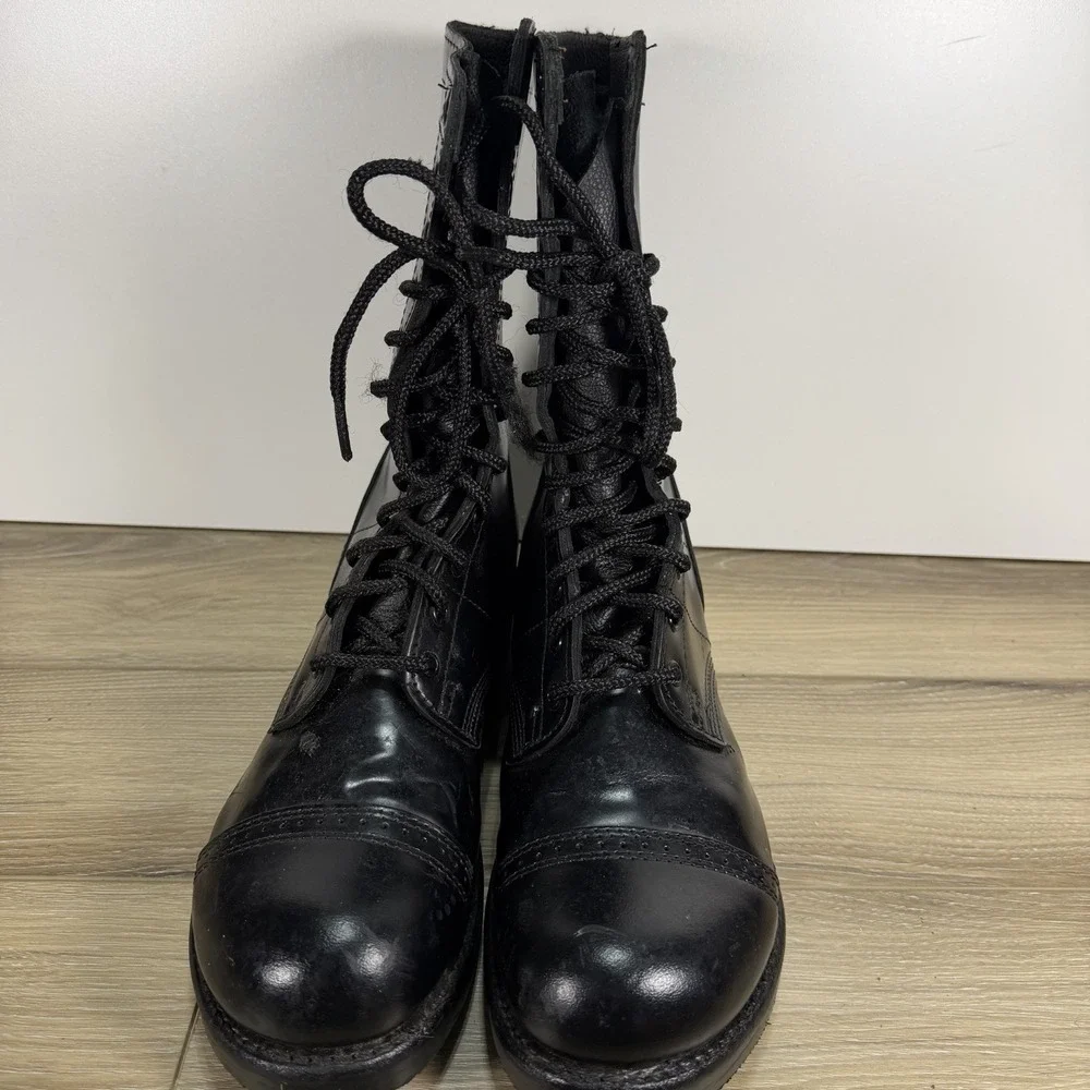 Corcoran 1500 Black Lace Up Jump Boots Mens 10.5 D